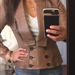 BURBERRY leather jacket